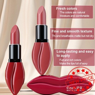 Cmaadu ลิปสติก เนื้อแมตต์กํามะหยี่ สีแดง 10 สี T4O0