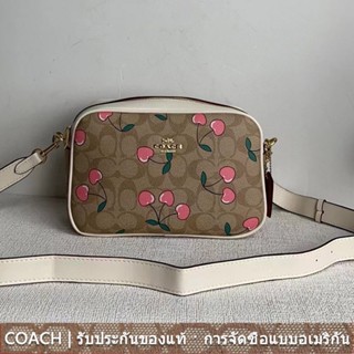 COACH cf423 JAMIE กระเป๋าสะพายไหล่ผู้หญิง/กระเป๋าโซ่/กระเป๋ากล้อง/ซิปเดียว