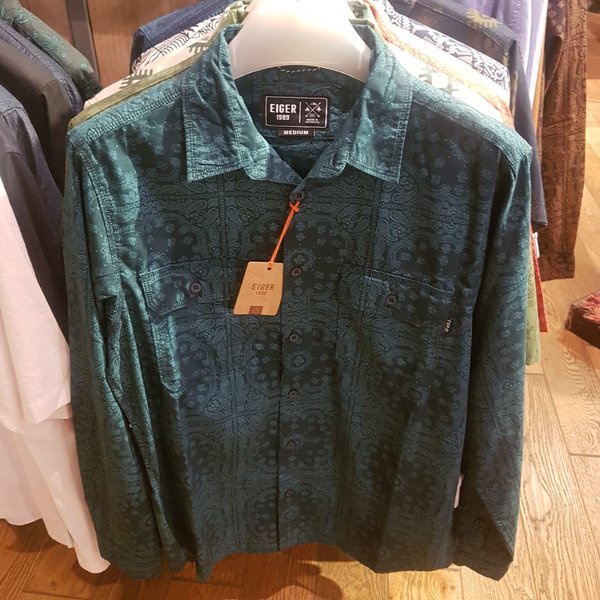 KEMEJA OTDORSTORE - 1989 MENS LONG-SLEEVED BATIK SHIRT LUMEN PAISLEY SHIRT