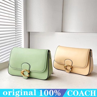 COACH c9804 กระเป๋าสะพายผู้หญิงแบบนิ่ม/ซิปเดี่ยว/กระเป๋าหนังวัว/แฟชั่นคลาสสิก