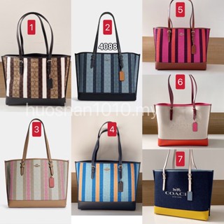 COACH c4086 c4088 c4087 c4085 mollie Tote กระเป๋าโท้ทขนาดใหญ่/แบบพกพา/ความจุขนาดใหญ่/พร็อพลำลอง/กระเป๋าช้อปปิ้งผ้าใบ