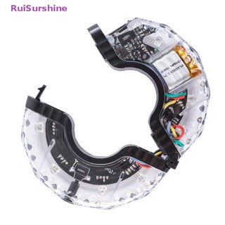 Ruisurshine ใหม่ ไฟดุมล้อจักรยาน LED RGB กันน้ํา ชาร์จ USB หลากสี