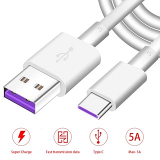 สายชาร์จ USB Type-C สําหรับโทรศัพท์มือถือ Huawei Xiaomi OPPO Android ของแท้ 5A สายชาร์จเร็วมาก