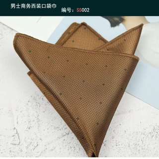 ผ้าเช็ดหน้า ผ้าโพลีเอสเตอร์ ลายจุด ทรงสี่เหลี่ยม ขนาด 24*24 ซม. สไตล์เรโทร แฟชั่นสําหรับผู้ชาย
