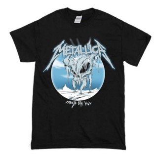 พร้อมส่ง ผ้าฝ้ายบริสุทธิ์ T-Shirt     BAND Metallica - Freeze Em All   PRIA WANITA  BAJU DEWASA DAN ANAK  T SHIRT  Hitam