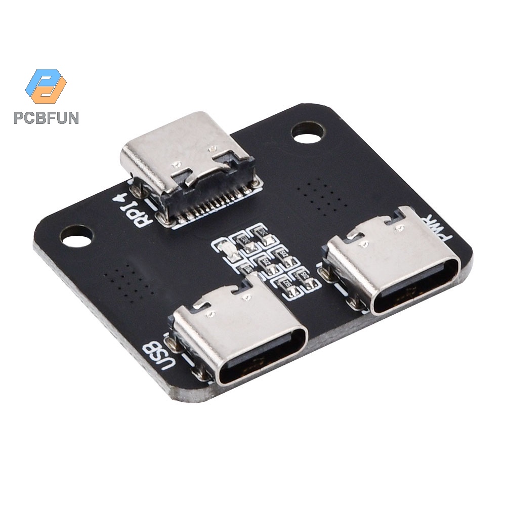 Pcbfun Power Splitter ผู้จัดจําหน่ายพลังงานสําหรับ Raspberry Pi 4 Usb One-in-two/Two-in-three โมดูล Type-c