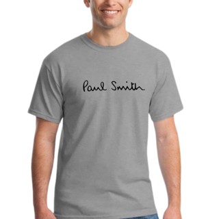 HOT QG เสื้อยืดคอกลม แขนสั้น ผ้าฝ้าย พิมพ์ลาย Paul · Smith สําหรับผู้ชาย