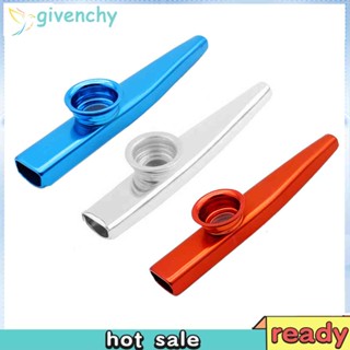 Kazoos เครื่องดนตรีขลุ่ยลมไม้ โลหะ สําหรับเด็กหัดเล่น