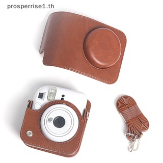 [PPTH] เคสกระเป๋าใส่กล้อง หนัง PU พร้อมสายคล้องไหล่ สําหรับ Instax Mini 12 [MOTOR]