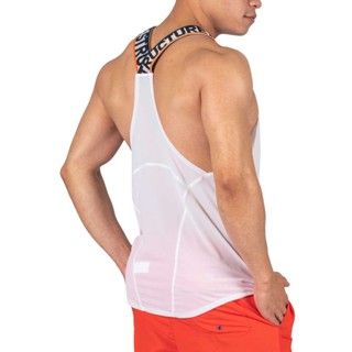 เสื้อกีฬาแข่งรถถัง โครงสร้างส่วนตัว สีขาว 4432