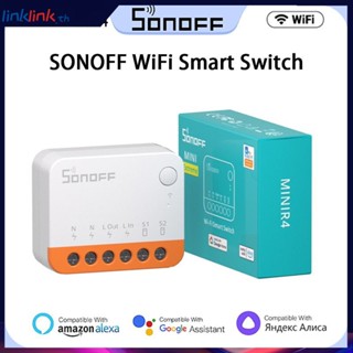 พร้อมส่ง estoque Sonoff Mini R4 โมดูลสวิตช์อัจฉริยะ Wifi รีเลย์ Wi-fi ควบคุมด้วยเสียง พร้อม Alexa Google Home