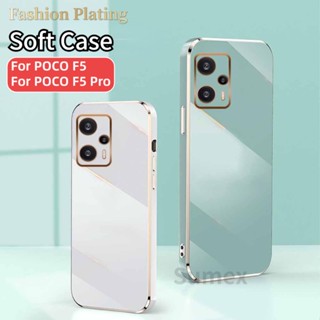 เคสโทรศัพท์มือถือแบบนิ่ม TPU กันกระแทก กันรอยกล้อง หรูหรา สําหรับ Xiaomi POCO F5 Pro 5G Mi Pocof5 POKO F5 Pro 2023 5G