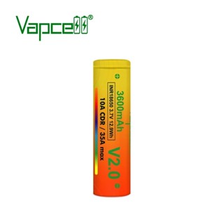 ไฟฉาย Vapcell 18650 3600mAh 35A สีทอง แท้100% รุ่นTopสุดของ Vapcell