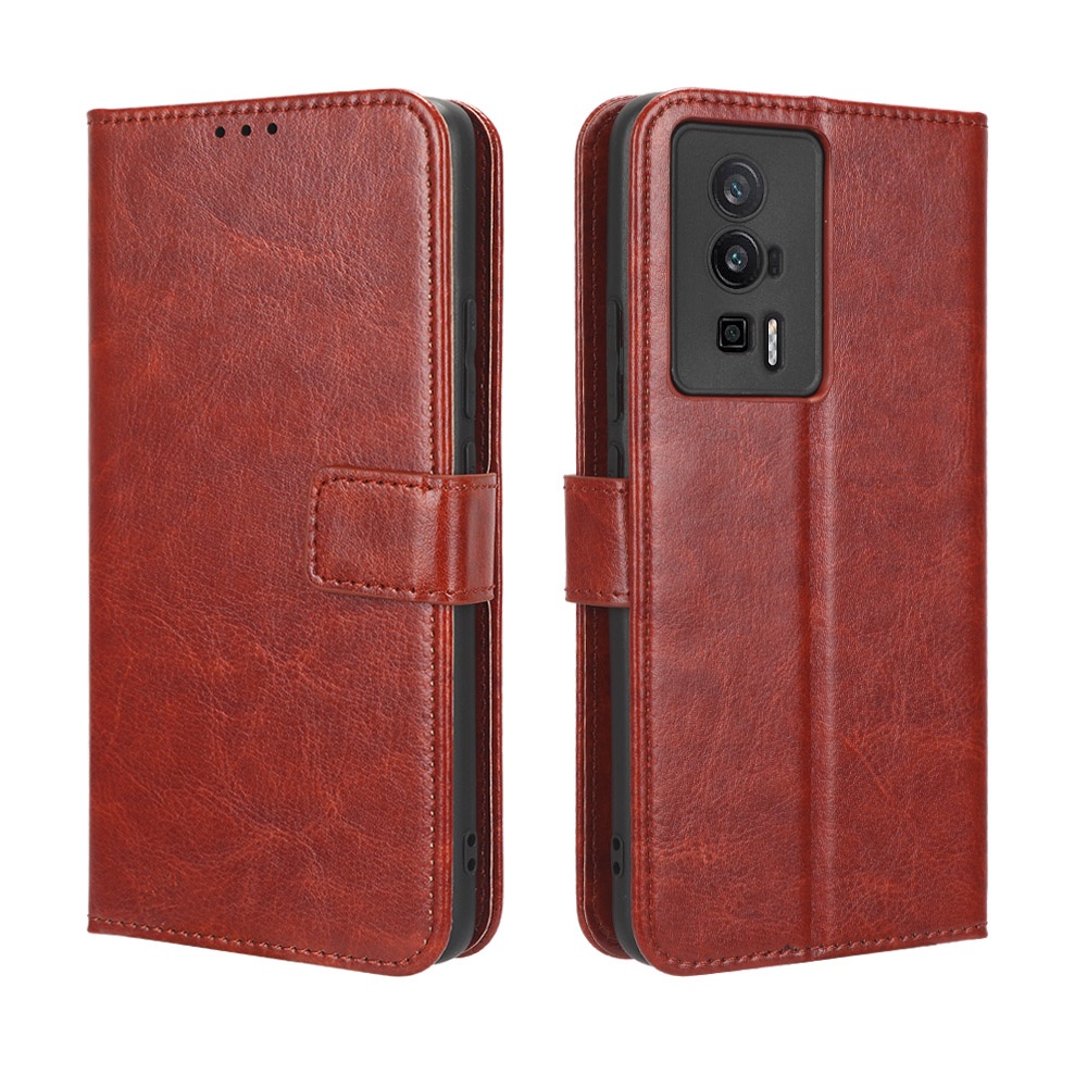Xiaomi Poco F5 Pro Case Flip Phone Holder Stand Case Xiaomi Poco F5 Pro 5G Casing Wallet PU Leather 