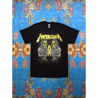 พร้อมส่ง ผ้าฝ้ายบริสุทธิ์ 🎸METALLICA  เสื้อวง Metallica สินค้านำเข้า การเปิดตัวผลิตภัณฑ์ใหม่ T-shirt