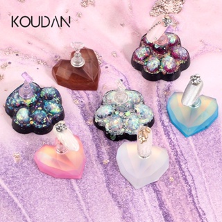 Koudan ชั้นวางเล็บปลอม ทรงวงรี คริสตัล รูปหัวใจ อุ้งเท้าแมว สําหรับฝึกตกแต่งเล็บ