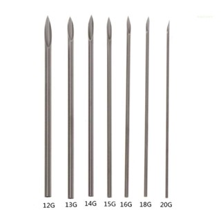 San* เข็มเจาะร่างกาย สเตนเลส แบบกลวง 12G 13G 14G 15G 16G 17G 18G 19G 20G 20 ชิ้น ต่อชุด