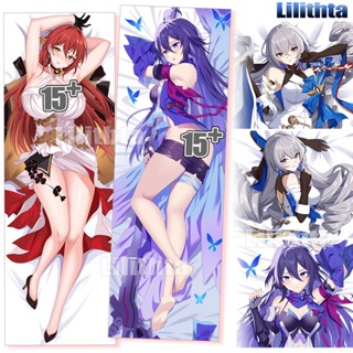 ปลอกหมอน ลายการ์ตูนอนิเมะ Honkai:Star Rail Seele and Bronya and Himeko Honkai Star Rail Game แฮนด์เมด