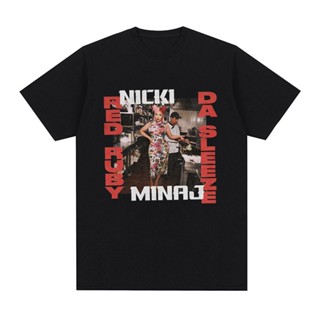 เสื้อยืด พิมพ์ลายกราฟฟิค Nicki Minaj 2023 Music Album Red Buby Da สไตล์วินเทจ สําหรับผู้ชาย