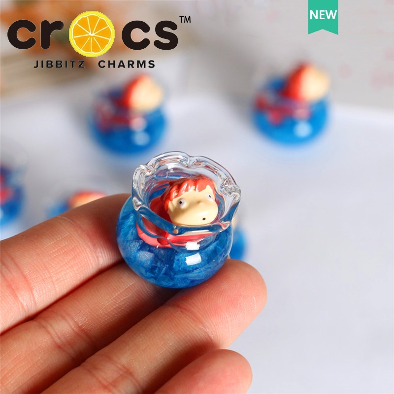 JIBBITZ cross charms ตัวติดรองเท้า Ponyoเรืองแสง ตัวติดรองเท้า cross