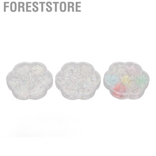 Foreststore Nail Rhinestone  Durable 3 Box 3D Nail Art Decorations Resin  for Home