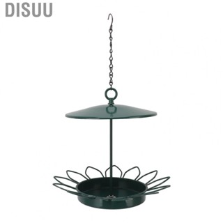 Disuu Platform Bird Feeder Iron Hanging Birds  Tray Rainproof Design