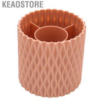 Keaostore 360 Degree Rotating Makeup Brush Holder  Minimalist Makeup Brush Holder Organizer 5 Slot Tidy  for Office