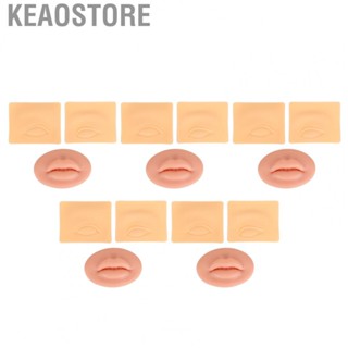 Keaostore 3D  Practice Skin Silicone Lips Eyebrow Eyeliner Tattoo Practic