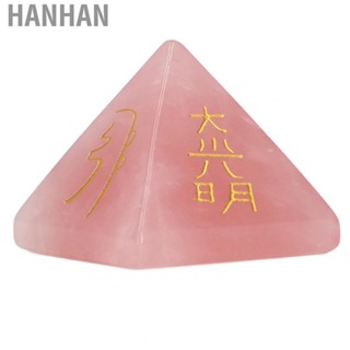 Hanhan Crystal Pyramid Energy Pyramid Four Sided Lettering for Decoration