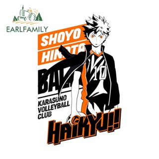 Earlfamily สติกเกอร์ไวนิล ลายกราฟิก Haikyu ขนาด 13 ซม. x 8.3 ซม. สําหรับติดตกแต่งรถยนต์ แล็ปท็อป