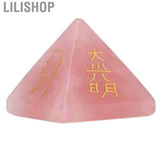 Lilishop Crystal Pyramid  Energy Pyramid Four Sided Lettering  for Decoration