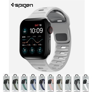 SPIGEN สายนาฬิกาข้อมือซิลิโคน สําหรับ iWatch Ultra Band 49 มม. 45 มม. 44 มม. 42 มม. iWatch Series 8 7 6 5 Se And 38 40 41 มม.