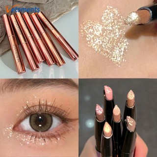Sparkle Diamond Brighten Silkworm อายแชโดว์ปากกา / ไฮไลท์ชิมเมอร์กลิตเตอร์ละเอียดอ่อน / กันน้ําติดทนนาน