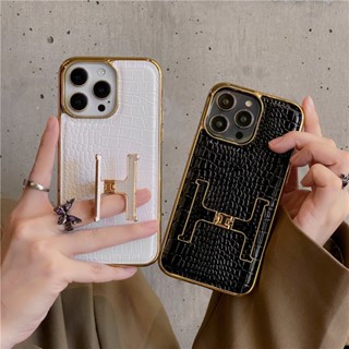 เคสโทรศัพท์มือถือ ลายหนังจระเข้ หรูหรา สําหรับ iPhone 14 Pro Max 13 Pro 12 Pro Max