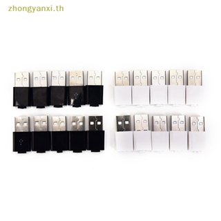 Yanxi อะแดปเตอร์ซ็อกเก็ตเชื่อมต่อนิกเกิล usb ตัวผู้ มุมขวา diy 10 ชิ้น ต่อล็อต