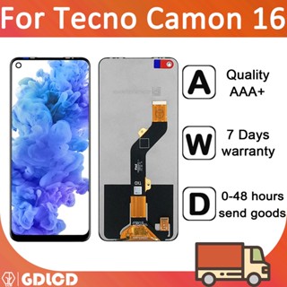 อะไหล่หน้าจอสัมผัส LCD แบบเปลี่ยน สําหรับ Tecno Camon 16 CE7