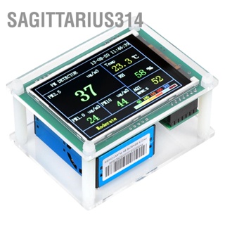 Sagittarius314 PM2.5 เครื่องตรวจจับ LED คุณภาพอากาศในครัวเรือนการตรวจสอบสภาพแวดล้อมยานพาหนะ A1 Communication 2.8in