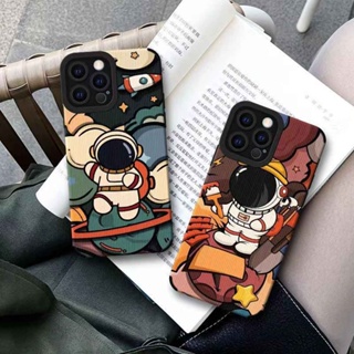 เคสโทรศัพท์มือถือแบบนิ่ม TPU ลายนักบินอวกาศ แฟชั่น สําหรับ iPhone 6 6S 7 8 Plus SE 2020 X XS XR 11 12 13 14 Pro Max