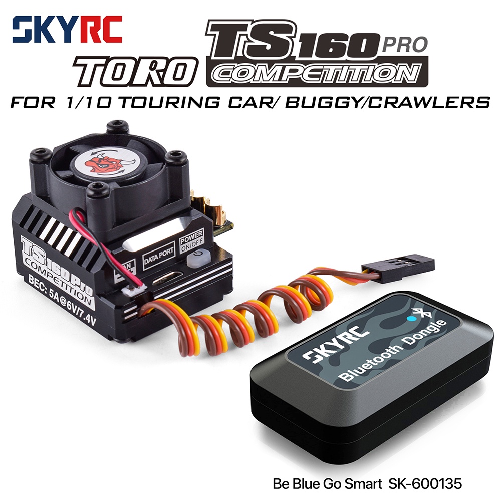 Skyrc TORO TS160 160A เซนเซอร์ไร้แปรงถ่าน ESC พร้อม 6V 7.4V BEC สําหรับรถบักกี้ รถไต่หินบังคับ 1/10