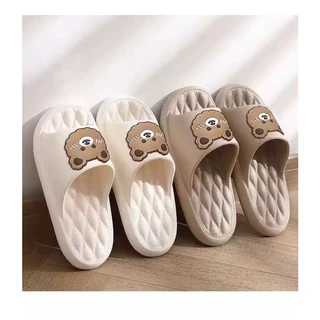 ToyNo.1🧸 พร้อมส่ง🧸 "LT-BearColor/LT-B88" รองเท้าแตะสวม ลายน้องหมี ดีเทลตรงพื้นเก๋ๆ ไม่ซ้ำใคร