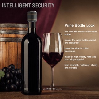 Intelligent Security ฝาไวน์ Digital Lock รหัสผ่านขวดวิสกี้ Liquor Bottle Combination