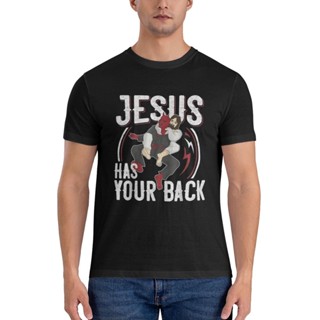 เสื้อยืด ผ้าฝ้าย พิมพ์ลาย Brazilian Jiu Jitsu Christian Jesus Has Your Return สไตล์วินเทจ แฟชั่นสําหรับผู้หญิง