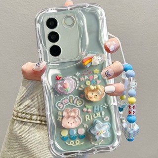 เคส Vivo V27 V29 เคสVivo V27 5G เคส Vivo V29 Y36 V27 V25 Pro V23 V23E 5G เคส Vivo V25 Y36 เคสพร้อมตัวป้องกันกล้อง เคสกันกระแทก แบบใส พร้อมเชือกเส้นเล็ก เคสโทรศัพท์ กันตก