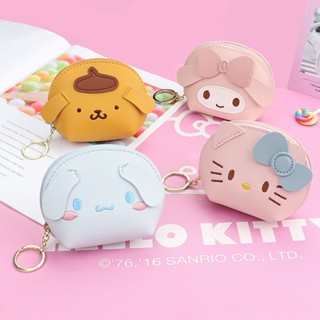 กระเป๋าสตางค์ ลายการ์ตูน Sanrio Melody Kuromi Cinnamoroll Pom Pom Purin Pochacco สร้างสรรค์ (5.4)