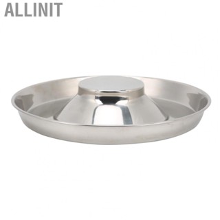 Allinit Stainless Steel Metal Non Slip Dog Puppy Pet  Bowl Supply HOT