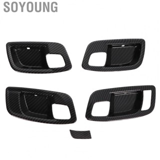 Soyoung Interior Door Handle Bowl Trim  Inner Door Handle Bowl Cover ABS  for Decor Replacement for Dodge  2011-2021