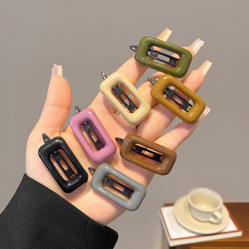 2 ชิ้นผู้หญิงแฟชั่น Morandi Hairpin กิ๊บติดผม Headwear เครื่องประดับผม