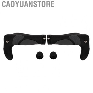 Caoyuanstore Bike Handle Grips  2Pcs Rubber Comfortable Ergonomic Mountain Bike Grips with Grip Plugs for Mountain Bike