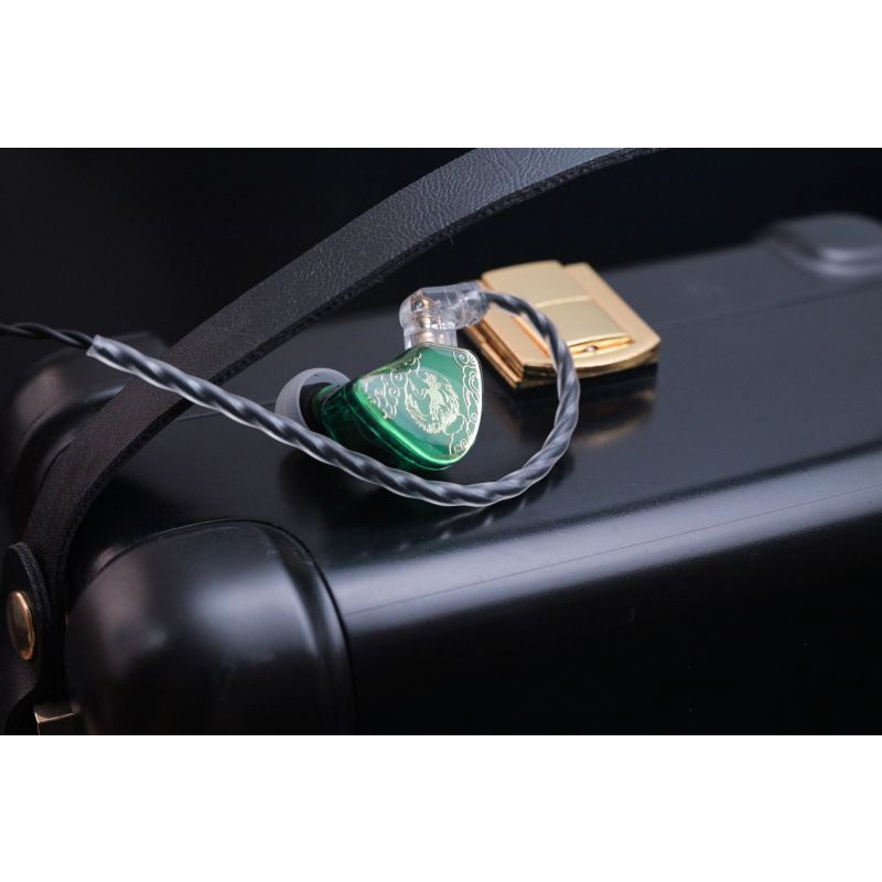 Tangzu WAN ER SG Jade Green หูฟังอินเอียร์ไดนามิก 10 มม. IEM MIC ไดอะแฟรมคอมโพสิตโลหะ N52 แม่เหล็ก ขายดี