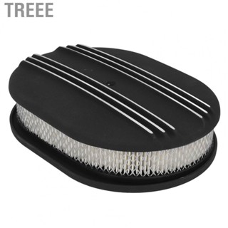 Treee Air Cleaner  Safe Oval Air Cleaner Powerful Filtration Precise Professional Black Aluminium Alloy  for Dodge